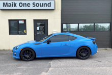 2019 Subaru BRZ with computer-cut window tint installation in North Bay